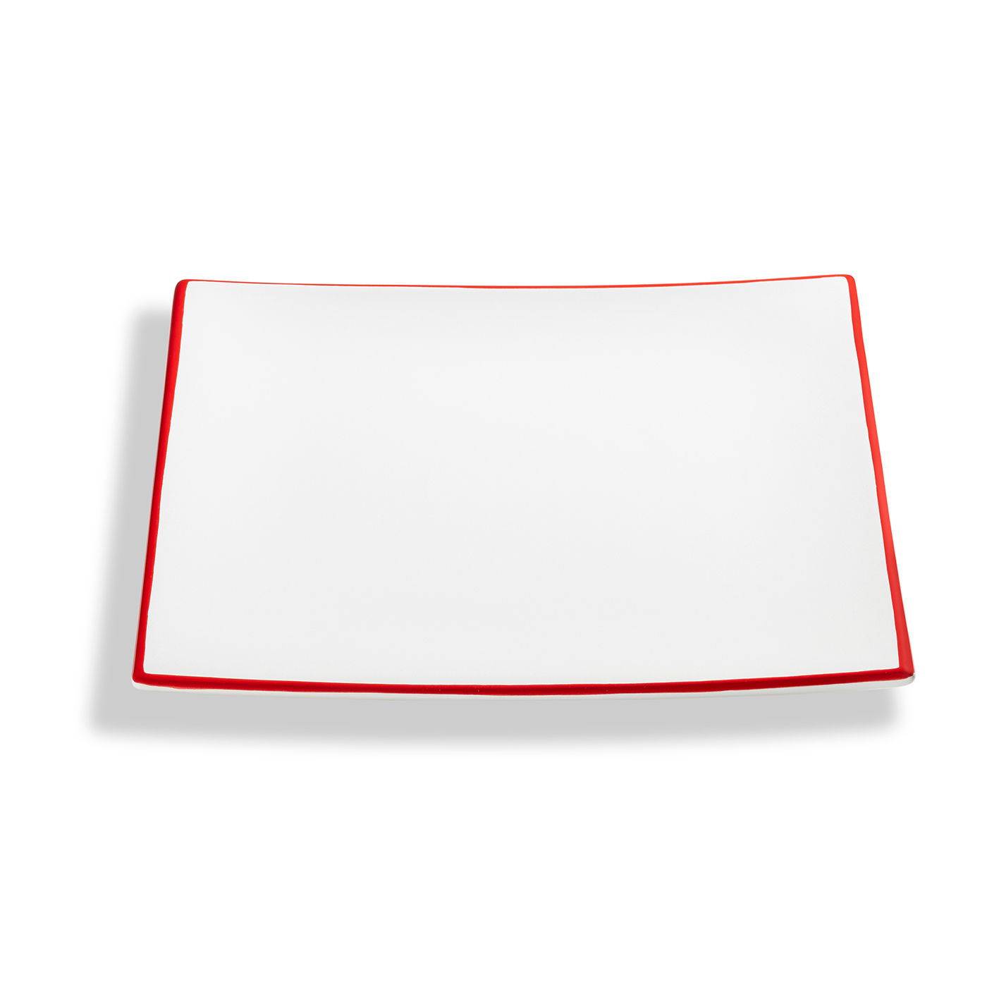 Rim Ruby Red, Plate (26X26Cm)